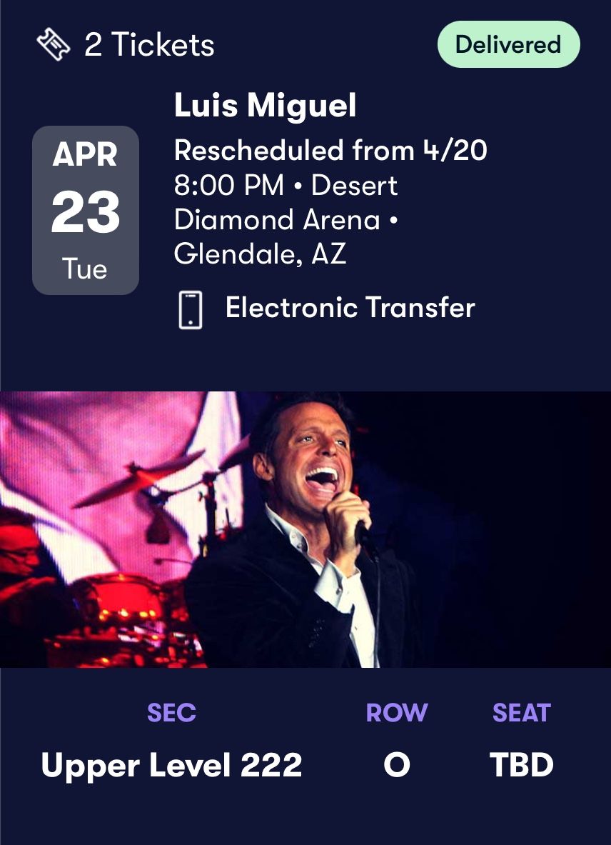 Luis Miguel Tickets