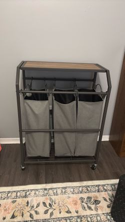 Laundry Cart with Wheels and Iron Board