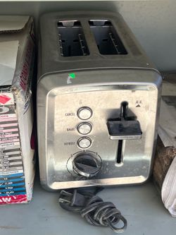 Silver & Black Toaster (Great)