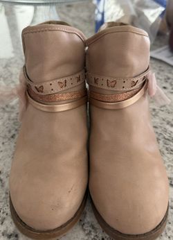 Girl Leather Boots Size 2 