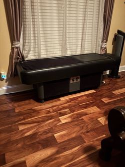Black Massage Table with Heating Unit
