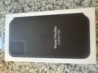 iPhone 11 Pro Max Leather Folio Black