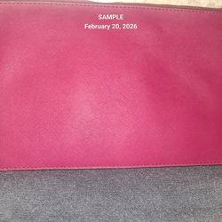 MICHAEL KORS Red Saffiano Leather Jet Set wristlet, **NWT**