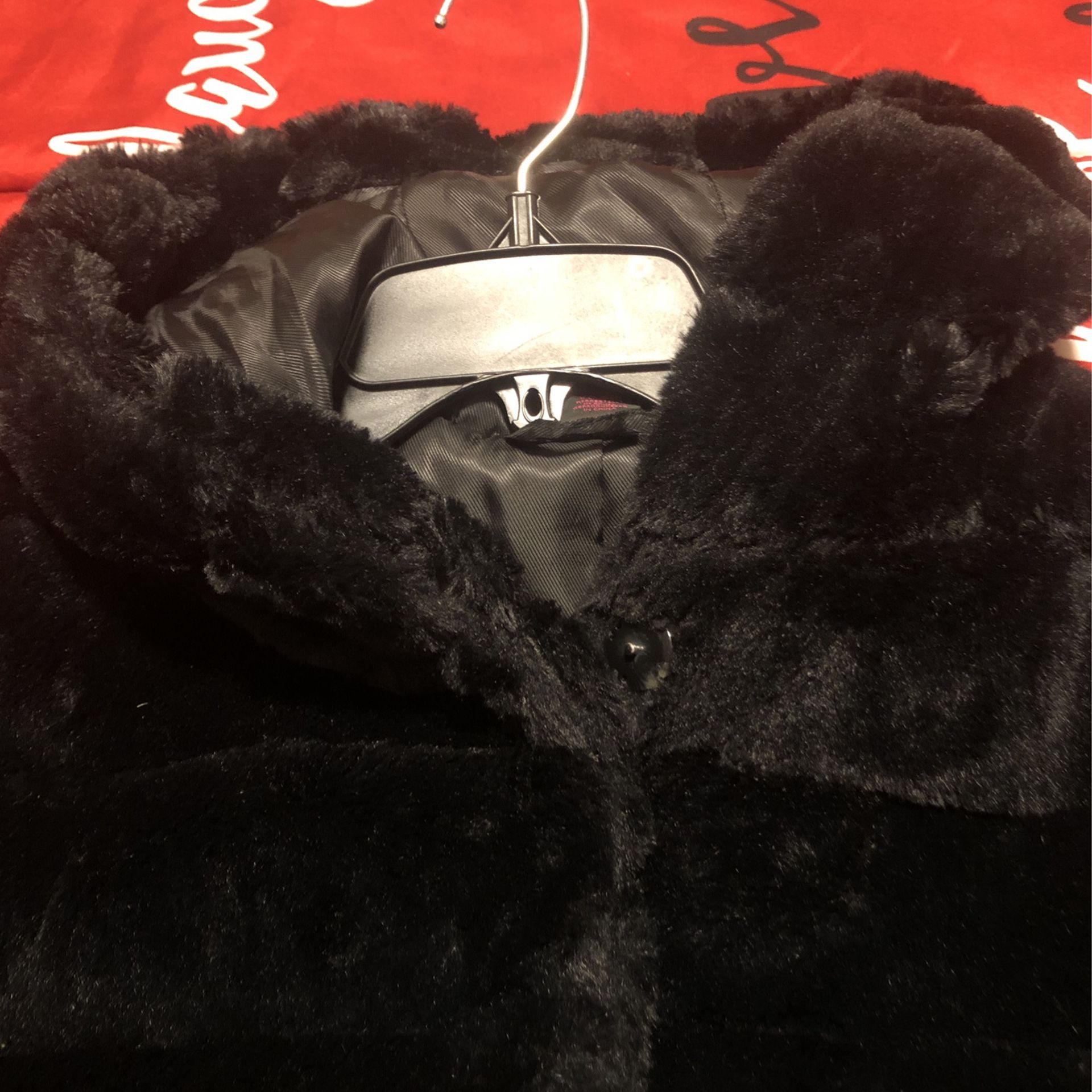 Fur Hoodie Coat 
