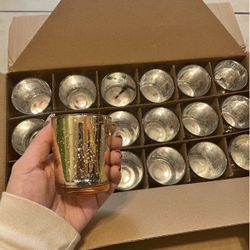 144 Gold Candle Holders For Weddings Or Events 