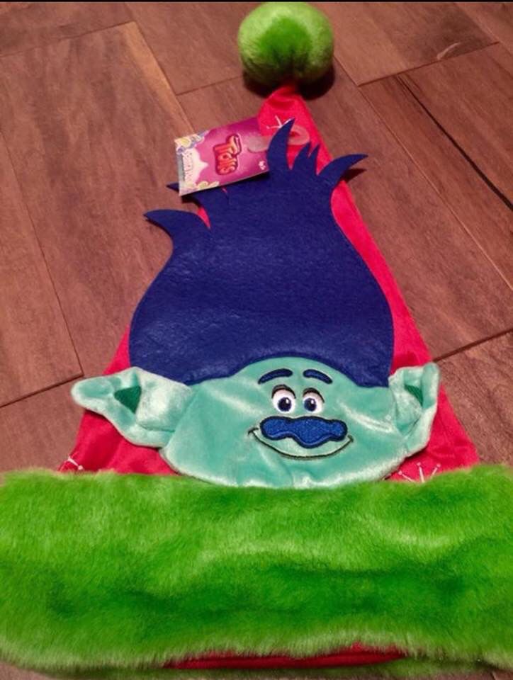New Trolls red CHRISTMAS Santa Hat for ages 3+