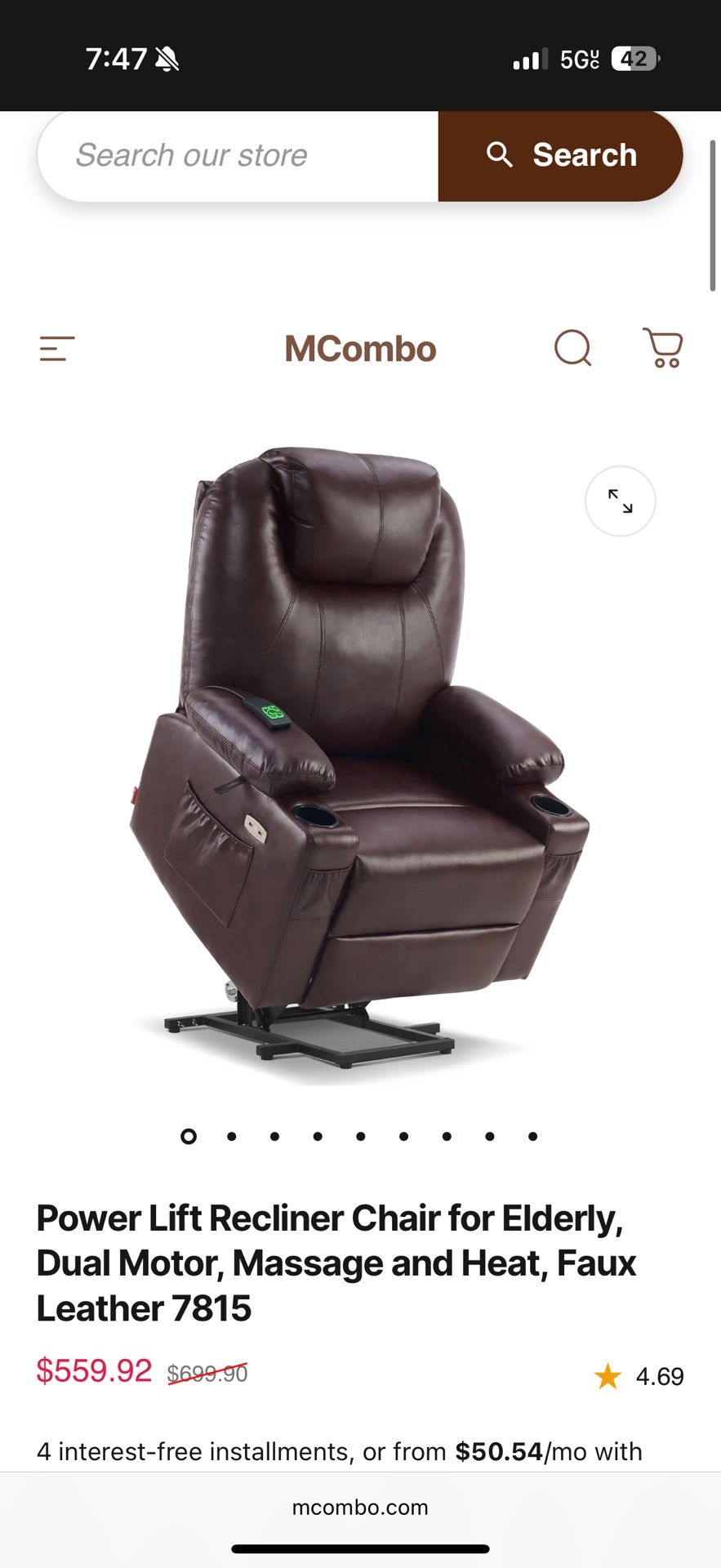 MCombo Recliner Chair