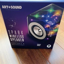 (New in box) Art + Sound Bluetooth LED cube speaker
