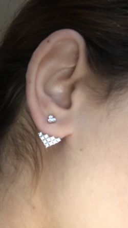 100% silver earrings 925 stamped