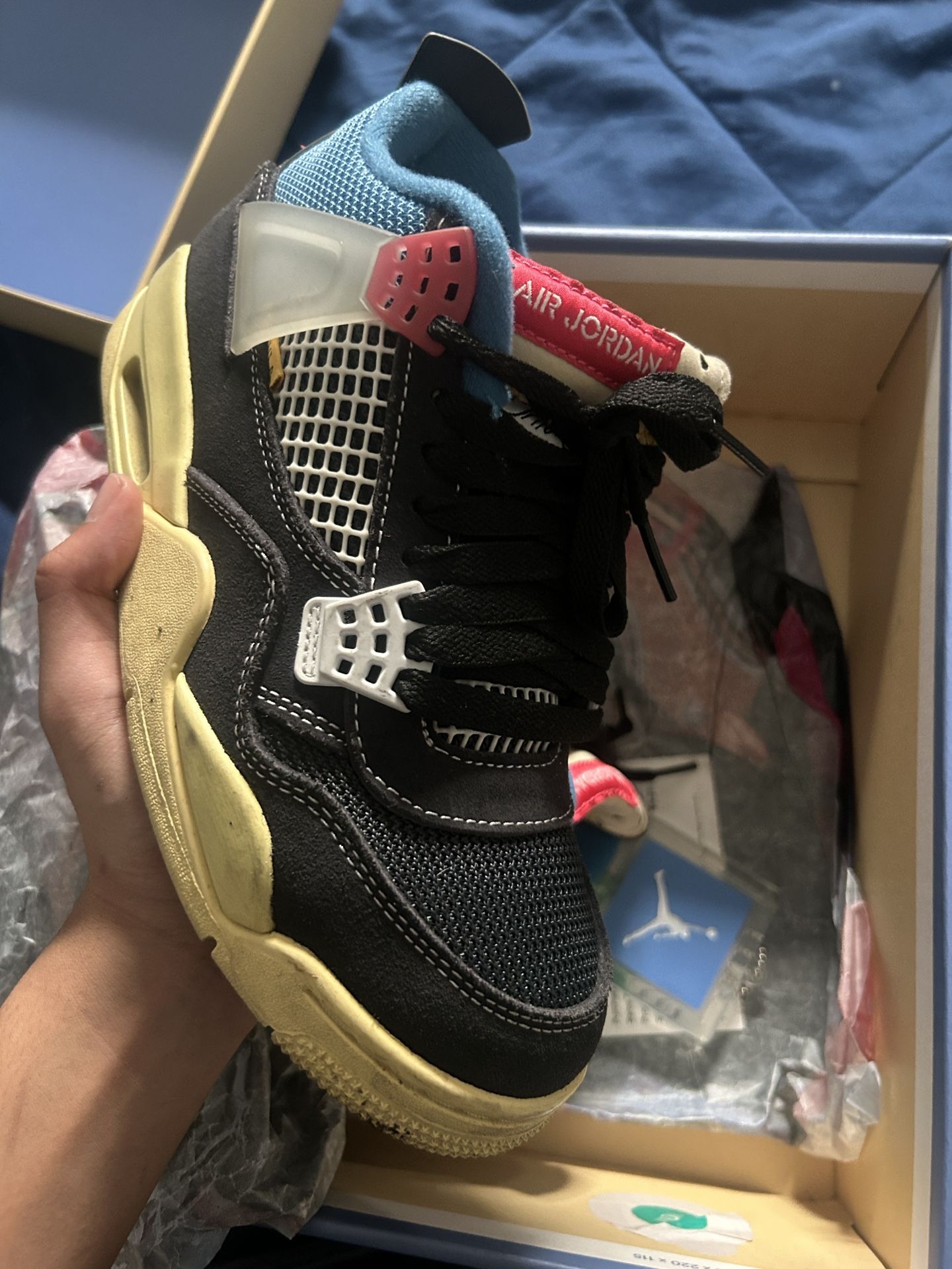 nike air jordan 4 off noir