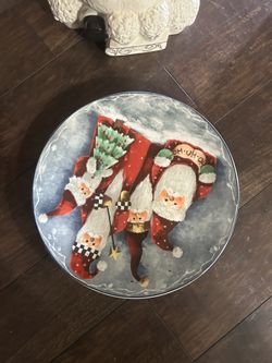 santa clause plate