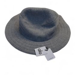 Alo Merino Wool Bucket Hat in Limited color Hazy Heather Grey