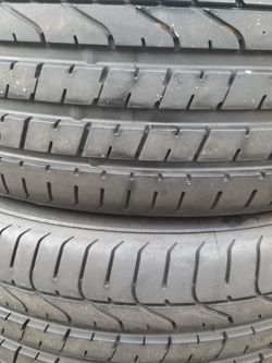 (2) PIRELLI PZERO 245/50/18 USED TIRES