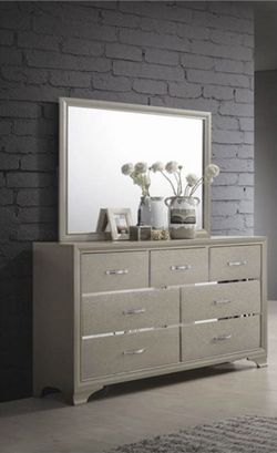 GOLD 6 Drawer Dresser - AS IS - In Box - PICK UP TODAY!!!