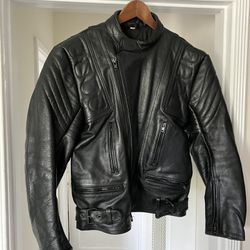 Cafe racer Style Leather Motorcycle jacket 42