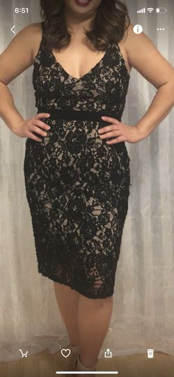 Beautiful black And Nude Dress