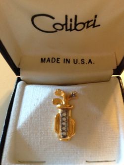Colibri golf bag tie tack