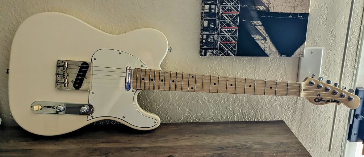 G&L ASAT Classic Guitar Maple Fretboard Olympic White Fender Custom Shop 51 Nocaster pickups