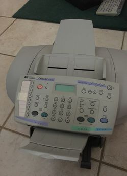 Hewlett-Packard fax and printer