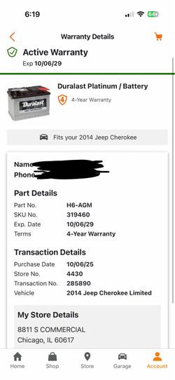 Car battery