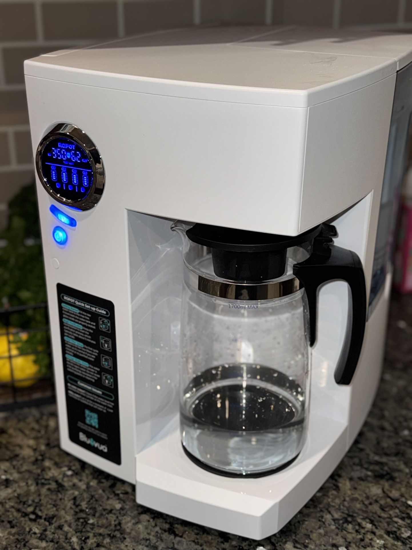 BlueVua Countertop Water Filtration System