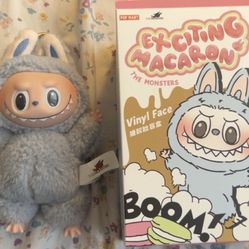 Sea Salt Coconut Labubu V1 Exciting Macaron