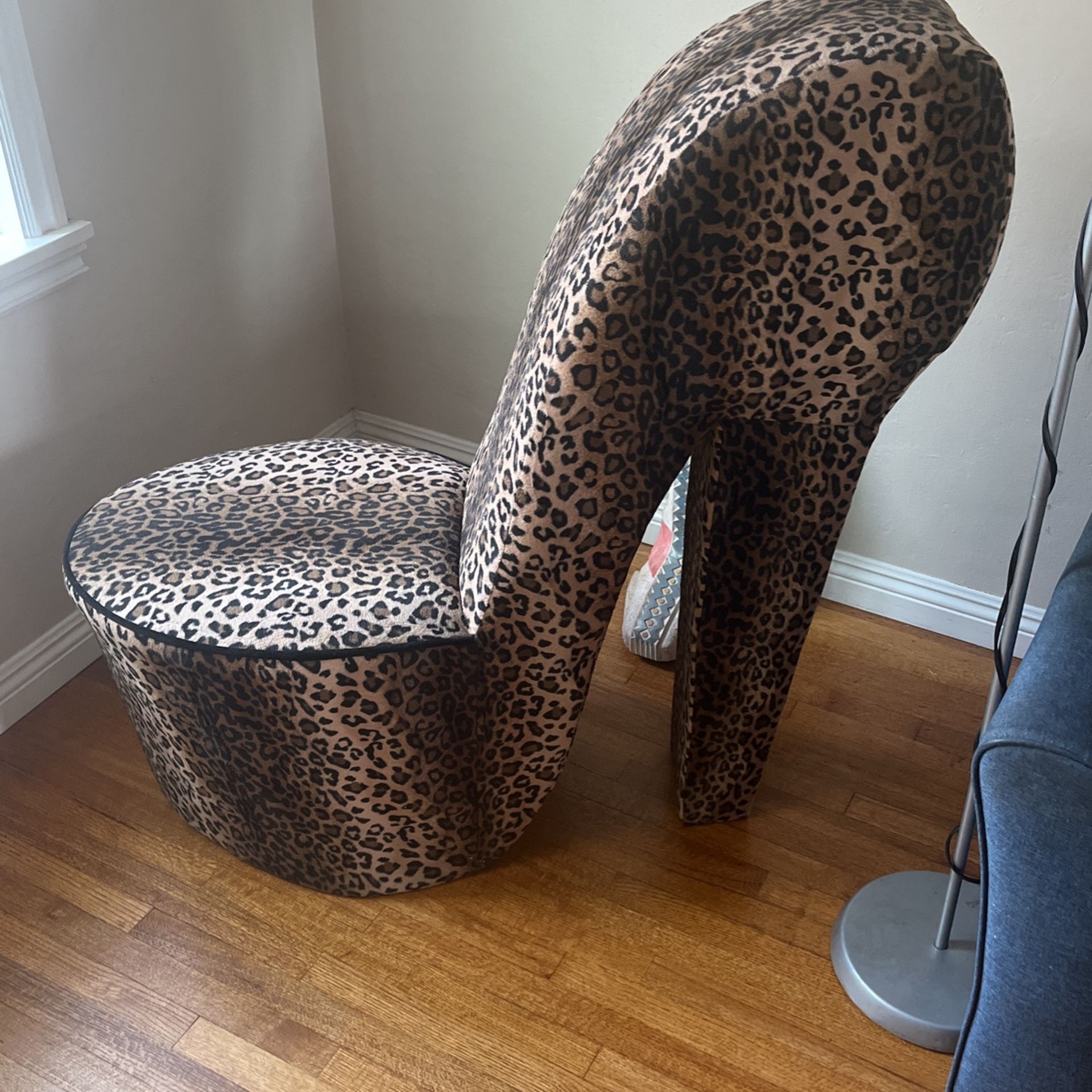 Cheetah Print High Heel Chair