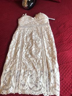 White lace dress