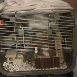 Cage With Some Supplies 