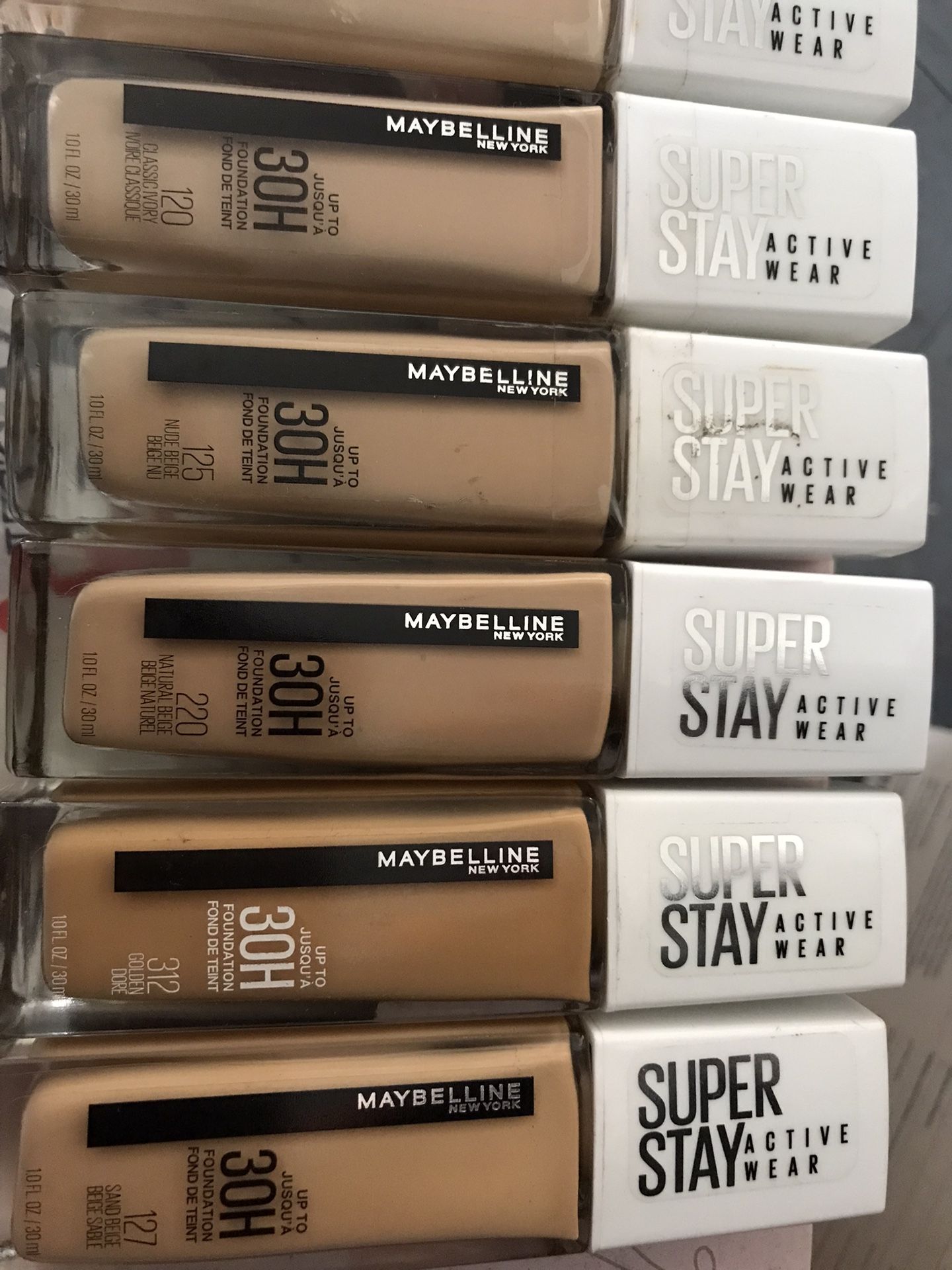 Maybelline Superstay 30hr Wear Foundations