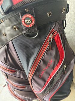 Datrek Lite Rider 2 Cart Bag Golf 14 way black red