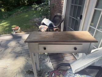 Old wooden table