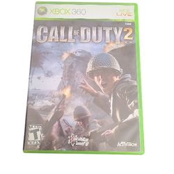 Microsoft Xbox 360 Call of Duty 2 FPS Video Game with Manual Activision 2005
