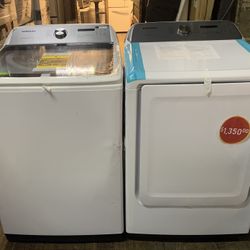 Samsung - 27” Washing Machine & Electric Dryer Set