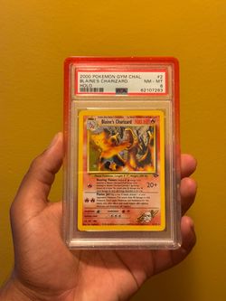 PSA 8 Blaine's Charizard Holo 2/132