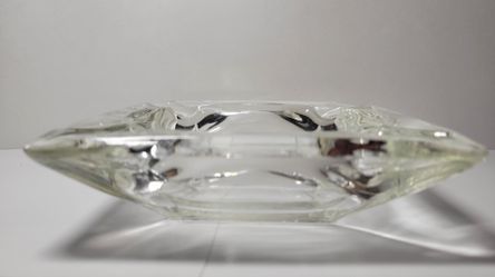 2 Different Vintage 1970's Heavy Crystal Ashtrays (or Candy/Nut Dish; Key/Trinket Holder) Thumbnail