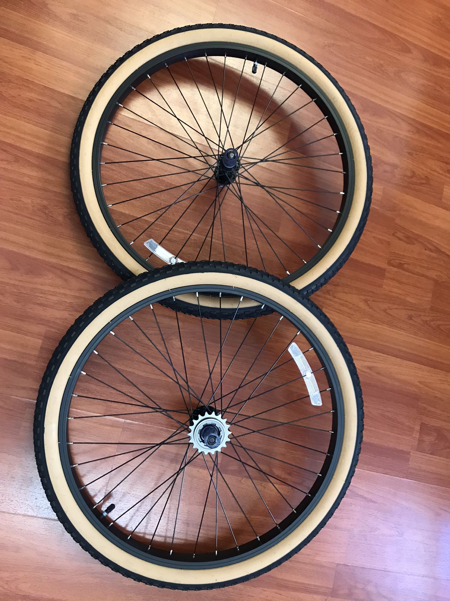 New! 24” GT oem Wheels + Comp 3 Gumwall Tires (black) Dyno Vfr Pro Series Cruiser Mach One