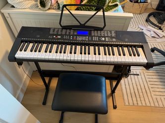 Kids Beginner Keyboard with Stand and Stool