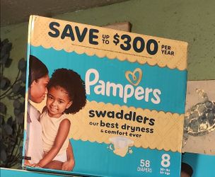 Pampers Swaddlers/$42 each (cada caja)