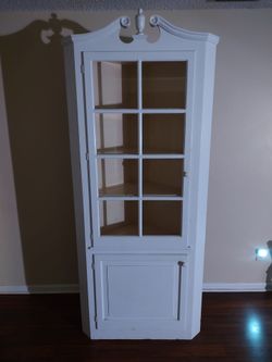 5 shelves Corner hutch/cabinet