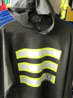 High Viz Long Sleeve With Hoodie