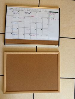 Quartet Combo Calendar Whiteboard and Cork Board Set