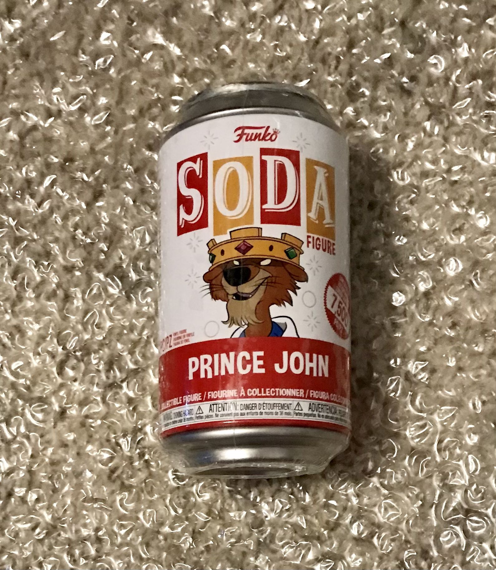 Funko SODA POP! Prince John Sealed - Robinhood Disney LE PCS New! 