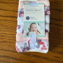 Brand New 12 Pk Baby Washcloths