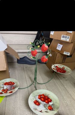 Decorative plate apple tier