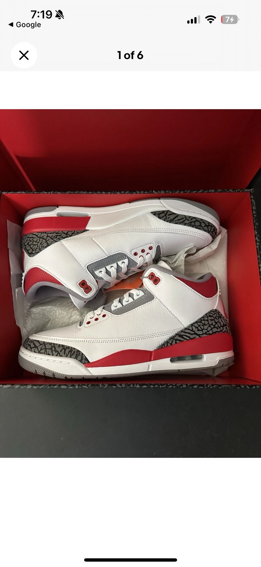 Jordan Fire Red 3s