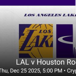 Lakers Vs Houston Rockets