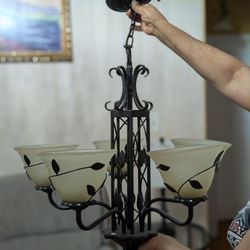Vintage-Style Hanging Chandelier 