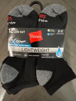 Calcetines Hanes para caballero 12 pares de calcetines size 6-12
