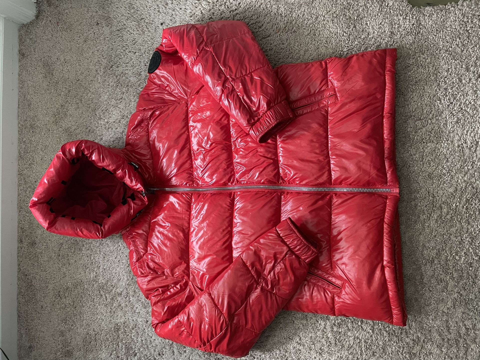 Michael Kors Red Puffer Jacket 